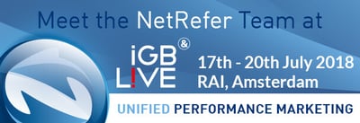 Netrefer Confirm they will be Attending The Brand New ‘IGBlive’ Event In Amsterdam 17th _ 20th July 2018