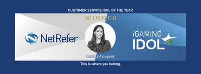 NetRefer’s Daniela Azzopardi Wins Customer Service Idol of the Year At IGaming Idol 2018